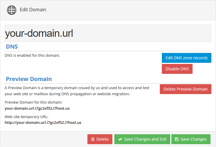 Domain Properties